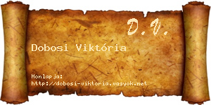 Dobosi Viktória névjegykártya