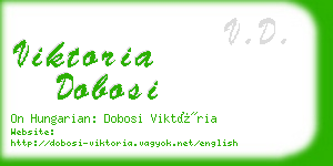 viktoria dobosi business card